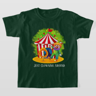 funny unisex kids clown circus T-Shirt