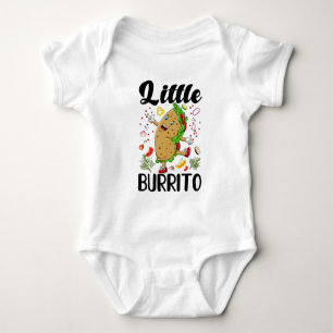 funny unisex little burrito word art baby bodysuit