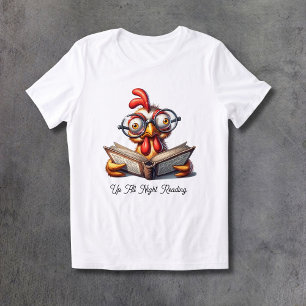 Funny Up All Night Reading Customize Women's Tri-Blend Shirt
