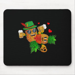 Funny Upside Down Pineapples Couple Swingers Men Mouse Pad