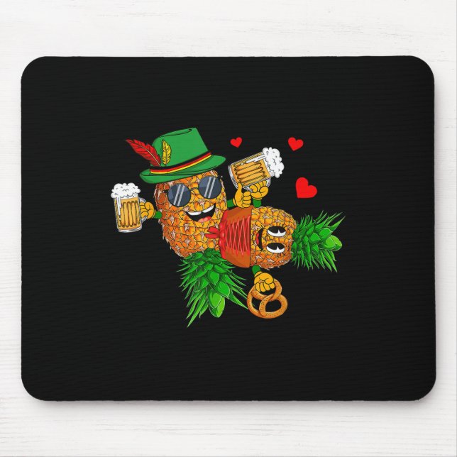 Funny Upside Down Pineapples Couple Swingers Men  Mouse Pad (Front)