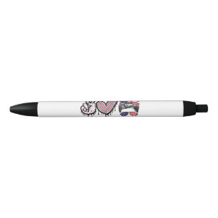 Funny US Flag Patriotic Black Ink Pen