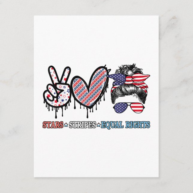 Funny US Flag Patriotic Enclosure Card (Front)