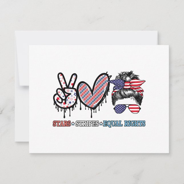 Funny US Flag Patriotic Holiday Card (Front)