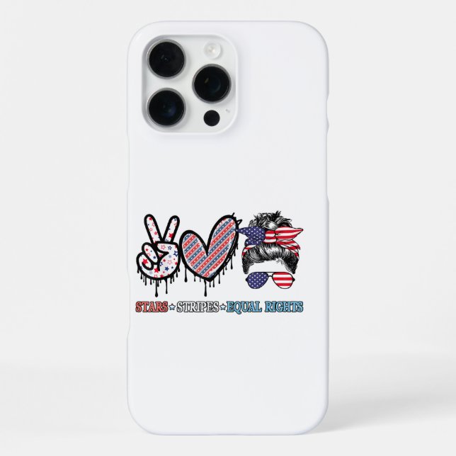 Funny US Flag Patriotic iPhone Case (Back)