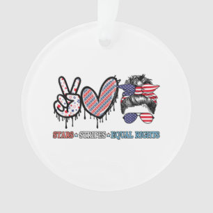 Funny US Flag Patriotic Ornament