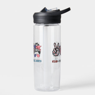 Funny US Flag Patriotic Water Bottle