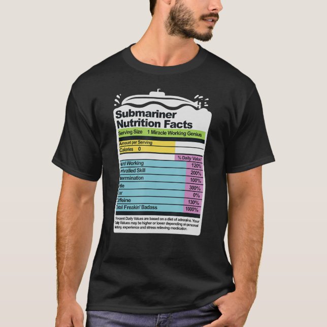 Funny US Military Submarine Gift For A Veteran T-Shirt (Front)
