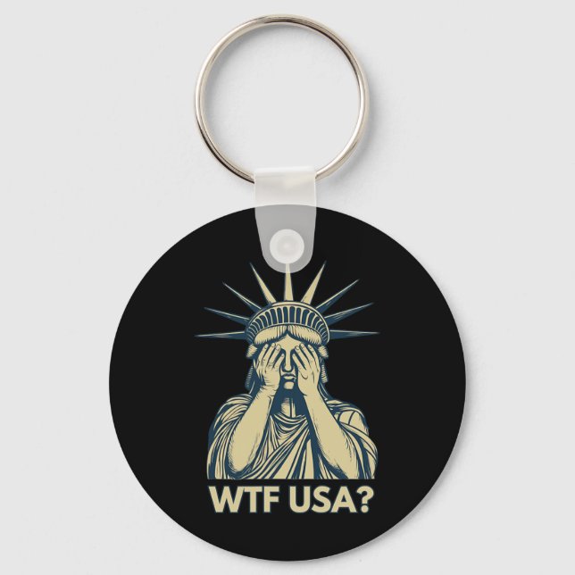 Funny Usa 4th Of July  Keychain (Front)