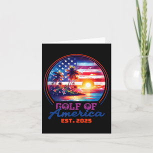Funny Usa America Shirt Gulf Of Us America Est 202 Card