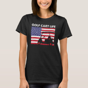 Funny USA Flag Golf For Men Women Golfer Golf Love T-Shirt