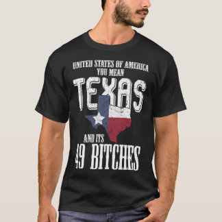 Funny Usa Flag United States Of America Texas T-Shirt