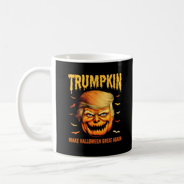 Funny Usa Pumpkin Trumpkin Make Halloween Great Ag Coffee Mug (Left)