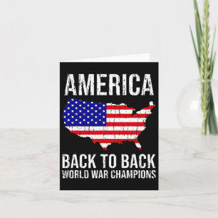 Funny Usa T Shirt Us Flag Tee Patriodic 4th Of Jul Card
