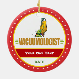 Funny Vacuu,m Lovers Ceramic Ornament