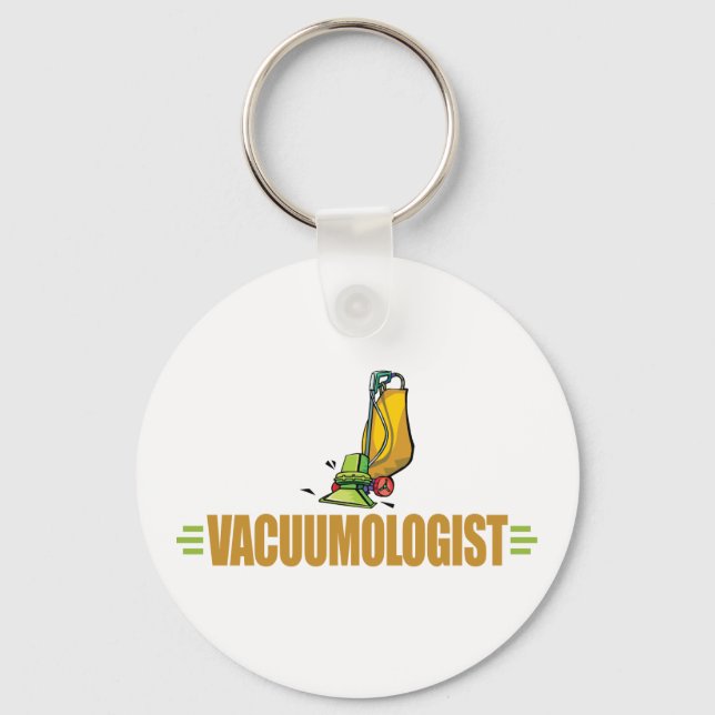 Funny Vacuuming Keychain (Front)