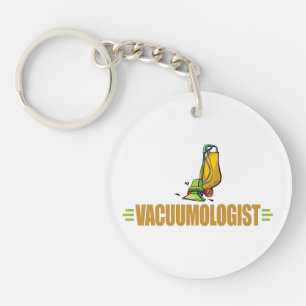 Funny Vacuuming Keychain
