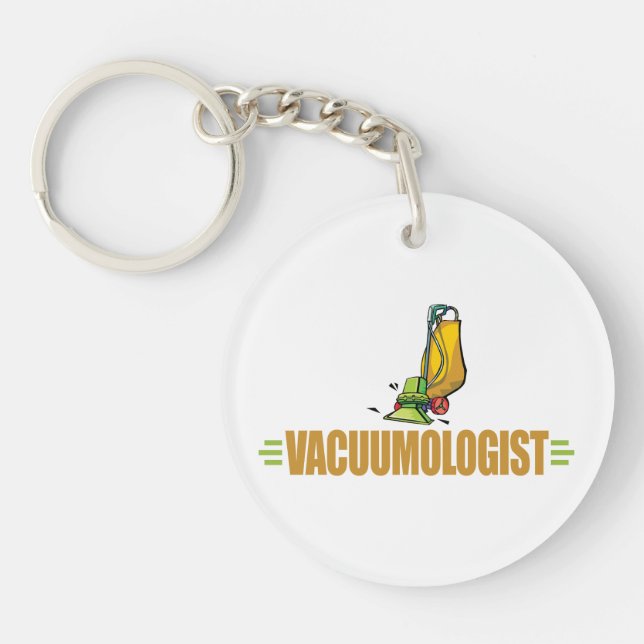 Funny Vacuuming Keychain (Front)