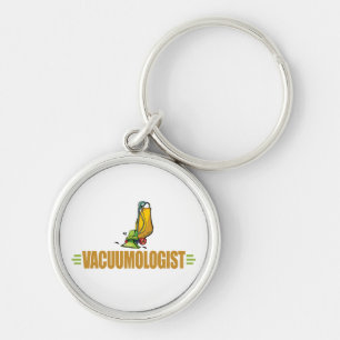 Funny Vacuuming Keychain