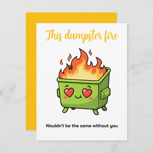Funny Valentine Card for Boyfriend or Girlfriend (Front/Back)