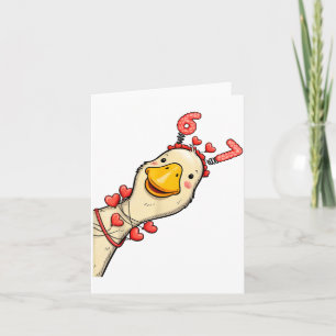 Funny Valentine Goose 6 7 Six Seven Meme Matching  Card