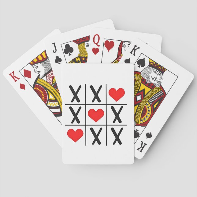 Funny Valentine Hearts Coules Matching Lovers  Playing Cards (Back)