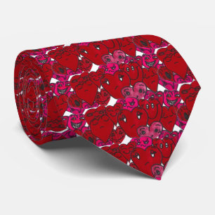 FUNNY VALENTINE HEARTS tie