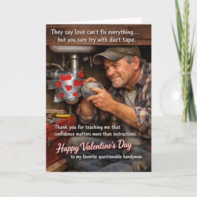 Funny Valentine’s Cards for Dads (Front)