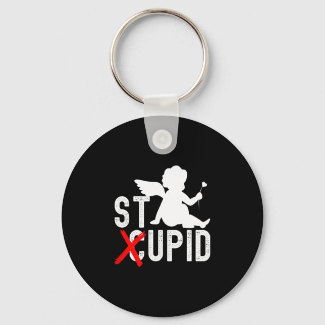 Funny Valentine S Day Cud Is Stud Premium  Keychain (Front)