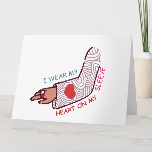 Funny Valentine’s Day Love Pun Lovecore Esthetic  Card (Front)