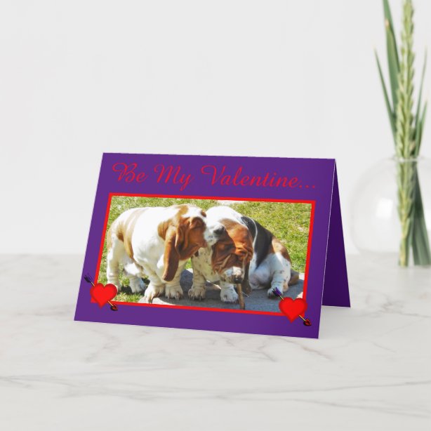 Basset Hound Valentine Cards, Greeting Cards & More | Zazzle CA