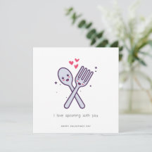 Funny Valentine's Card - I Love Spooing With You