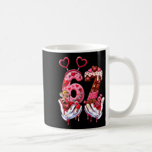 Funny Valentine's Day 67 Meme Hands Six Seven Cud Coffee Mug