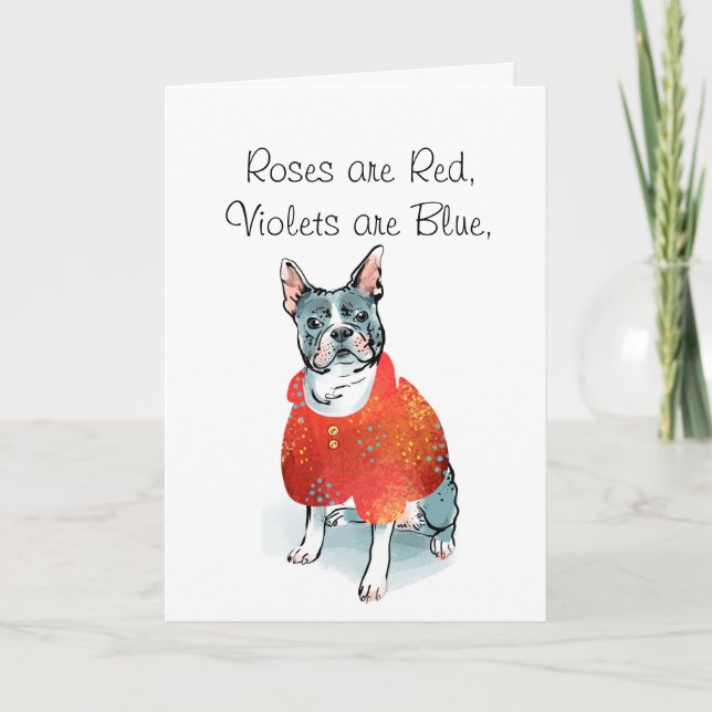 Funny Valentine's Day Card from Dog Mom (Front)