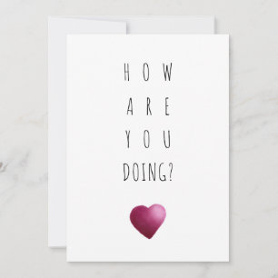 Funny Valentine's Day Card How are you doing