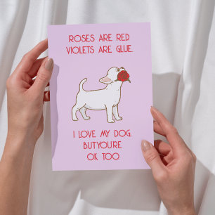Funny Valentine's Day Card - Love Dog Design