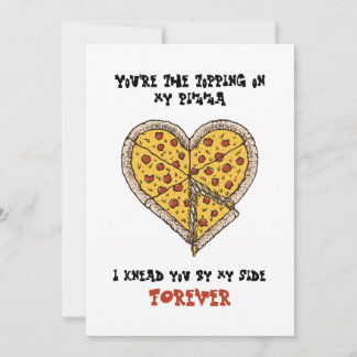Funny Valentine's Day Card Perfect for Pizza Lover