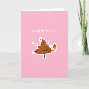 Funny Valentine's Day Card Poo Stinkin Cute