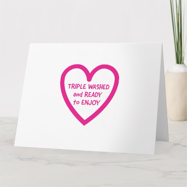 Funny Valentines Day, cheeky Valentines Day gift,  Card (Front)