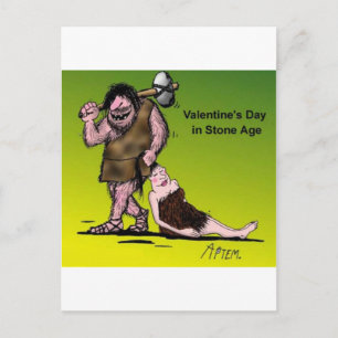 Funny Valentine's Day Comic Holiday Postcard