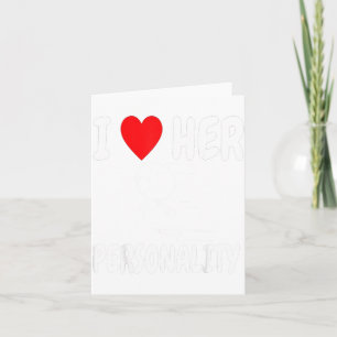 Funny Valentine's Day Couple Matching I Love Her I Card