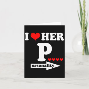 Funny Valentine's Day Couple Matching I Love Her I Card