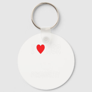 Funny Valentine's Day Couple Matching I Love Her I Keychain