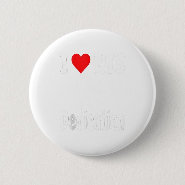 Funny Valentine's Day Couple Matching I Love His D 2 Inch Round Button (Front)