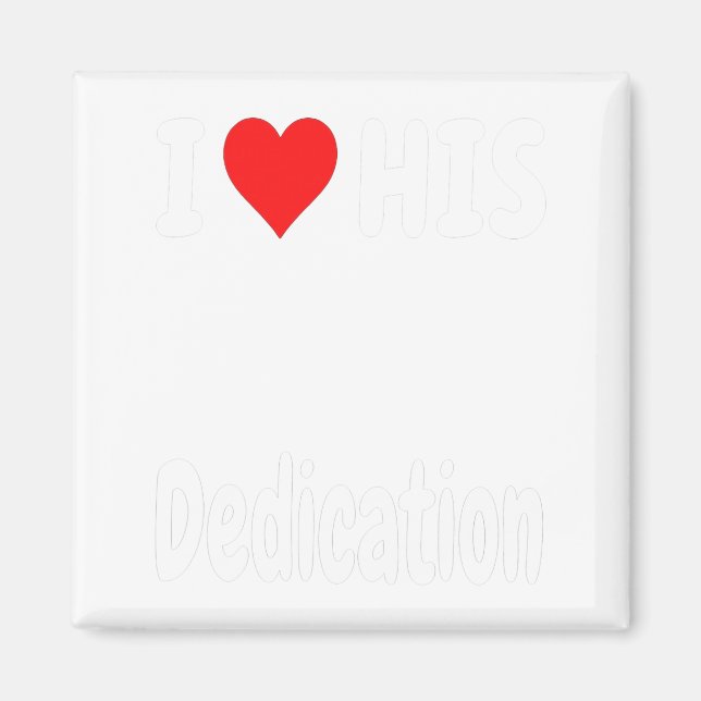 Funny Valentine's Day Couple Matching I Love His D Magnet (Front)