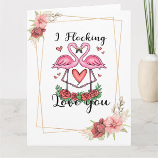 Funny Valentine's Day Folded Greeting Card