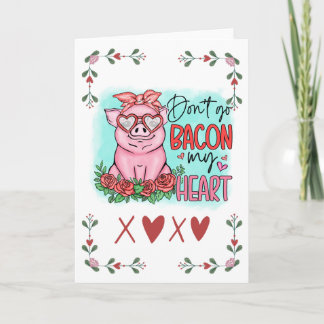 Funny Valentine's Day Folded Greeting Card