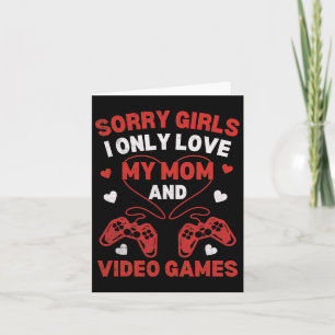 Funny Valentines Day For Boys Kids Video Games Fun Card