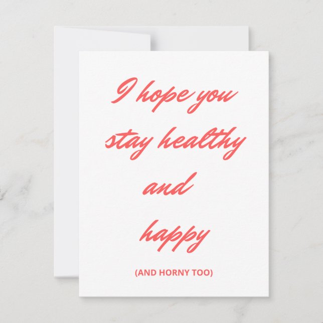 Funny Valentine's day gift and card  (Front)
