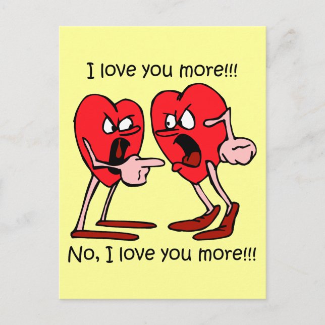 Funny Valentine's Day Holiday Postcard (Front)